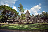 Angkor Thom - Bayon temple, general view from West 